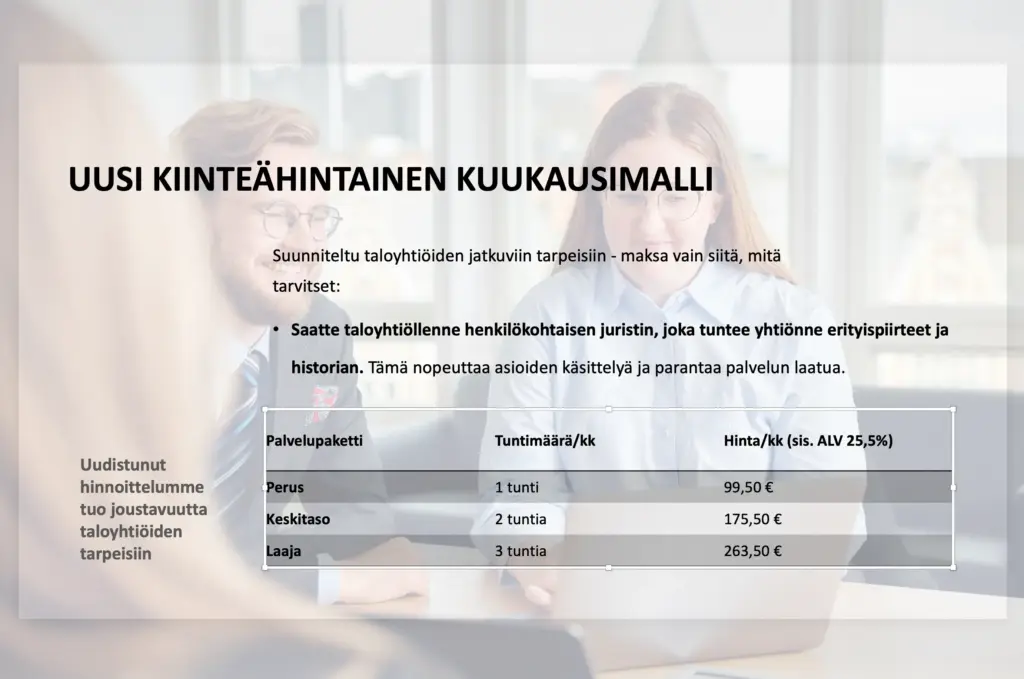 Lakipalvelut taloyhtiöille